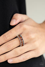 Load image into Gallery viewer, Crank It Up Brown Skinny Band Ring