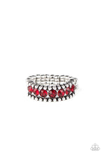 Load image into Gallery viewer, Crank It Up Red Skinny Band Ring