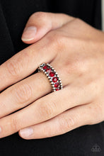 Load image into Gallery viewer, Crank It Up Red Skinny Band Ring