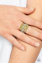 Load image into Gallery viewer, Luminously Leafy Yellow Ring