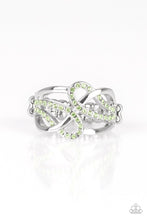 Load image into Gallery viewer, More or Flawless Green Skinny Band Ring