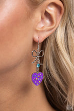 Load image into Gallery viewer, Bow Away Zone Purple Earrings