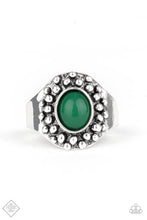 Load image into Gallery viewer, Please and Thank You Green Skinny Band Ring