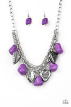 Load image into Gallery viewer, Change of Heart Purple Necklace