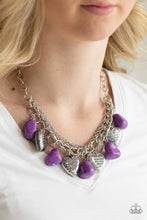 Load image into Gallery viewer, Change of Heart Purple Necklace