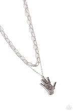Load image into Gallery viewer, Giving a Hand Silver Necklace