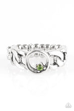 Load image into Gallery viewer, Rogue Sparkle Green Skinny Band Ring