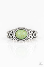 Load image into Gallery viewer, Set In Stone Green Skinny Band Ring
