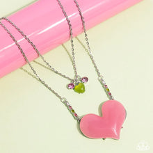 Load image into Gallery viewer, Heart-Racing Recognition Pink Necklace