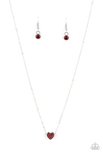 Load image into Gallery viewer, Hit em Where It Hearts Red Necklace