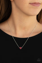 Load image into Gallery viewer, Hit em Where It Hearts Red Necklace