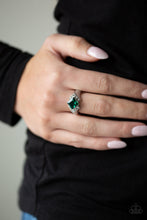 Load image into Gallery viewer, Wallstreet Winner Green Skinny Band Ring