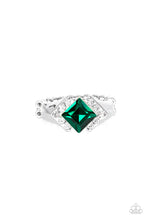 Load image into Gallery viewer, Wallstreet Winner Green Skinny Band Ring