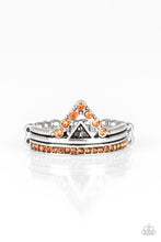 Load image into Gallery viewer, Base Over Apex Orange Skinny Band Ring