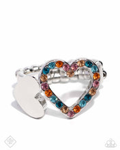 Load image into Gallery viewer, Play a HEART Orange Skinny Band Ring