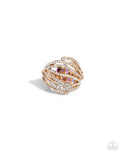 Load image into Gallery viewer, Smooth Structure Orange Skinny Band Ring