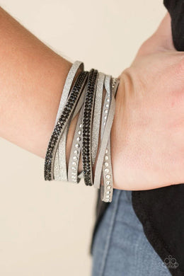 Once Upon A Showtime Silver w/ Black Double Wrap