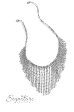 Load image into Gallery viewer, The Stephanie Silver Zi Necklace 2023