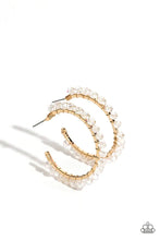 Load image into Gallery viewer, Halo Hustle Gold Hoop Earrings