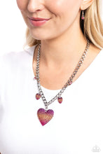 Load image into Gallery viewer, For the Most Heart Pink Necklace