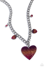 Load image into Gallery viewer, For the Most Heart Pink Necklace
