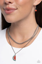 Load image into Gallery viewer, Watermelon Whimsy Red Necklace