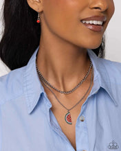 Load image into Gallery viewer, Watermelon Whimsy Red Necklace