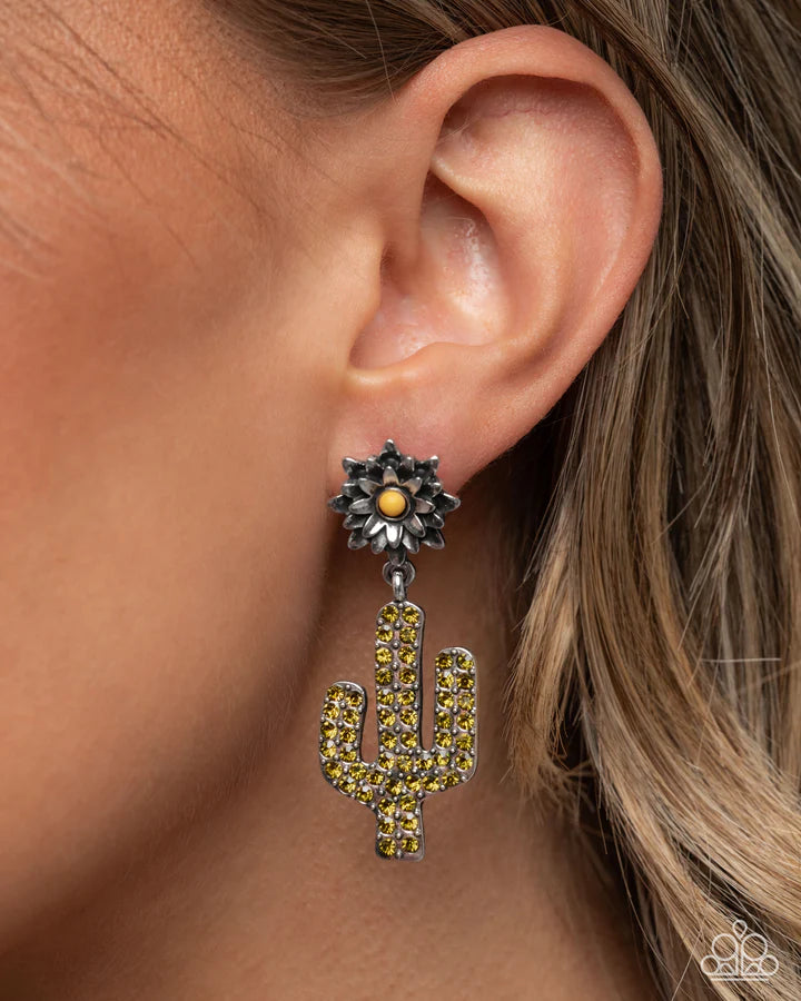 Cactus Cause Yellow Earrings