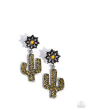 Load image into Gallery viewer, Cactus Cause Yellow Earrings