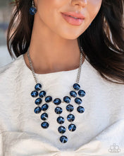 Load image into Gallery viewer, Spotlight Stunner Blue Blockbuster Necklace