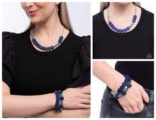 Load image into Gallery viewer, Malibu Motivation Blue Necklace
