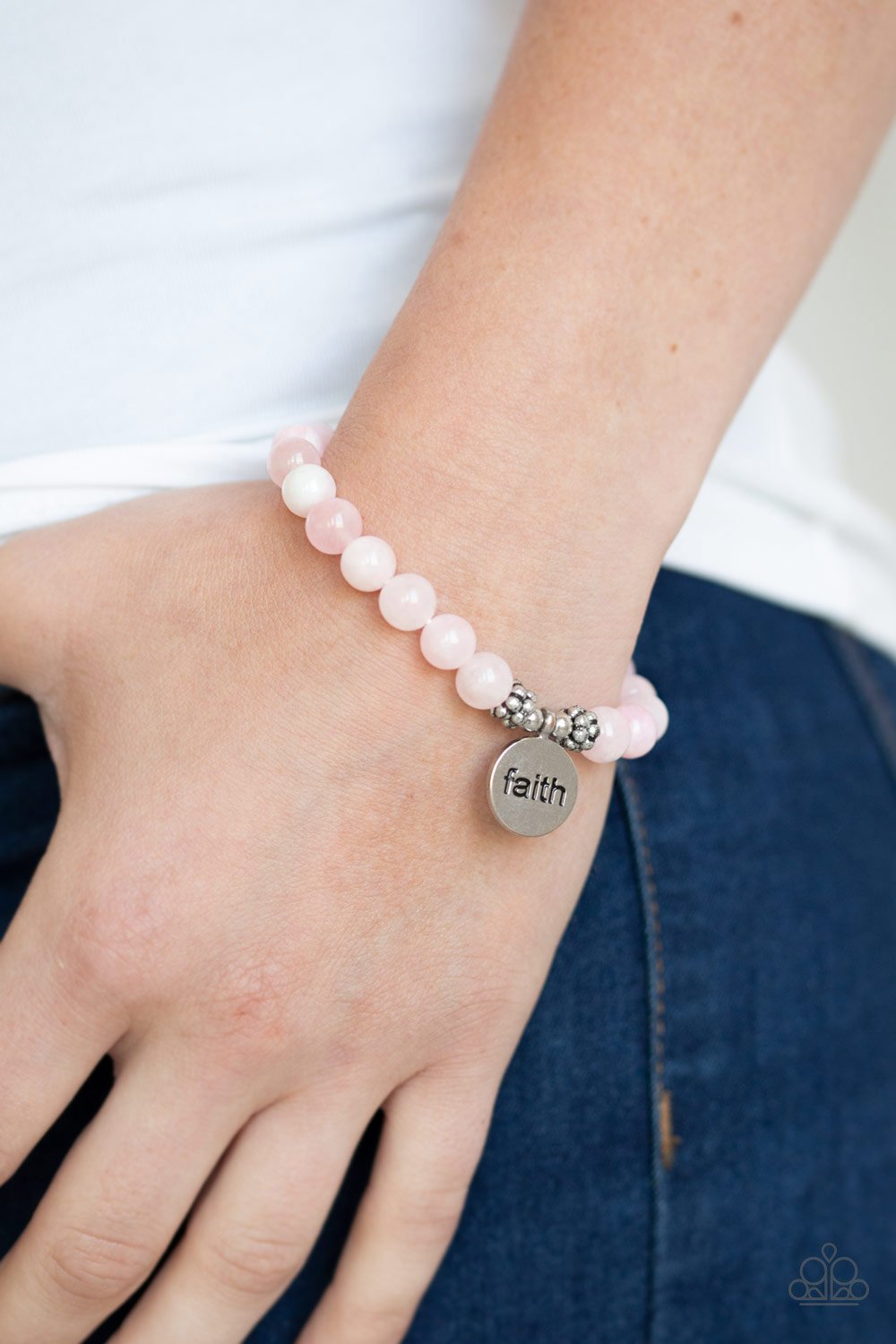 Faith It, Till You Make It Pink Bracelet