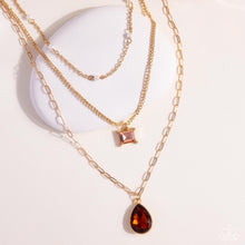Load image into Gallery viewer, Giddy Glitter Brown Necklace