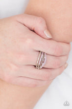 Load image into Gallery viewer, Bank On It Pink Skinny Band Ring