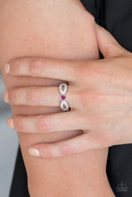 Load image into Gallery viewer, Extra Side Of Elegance Pink Skinny Band Ring
