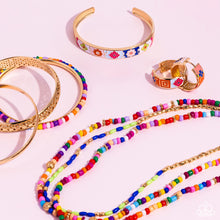 Load image into Gallery viewer, Sunset Sightings Multicolored Mashup Gold Fashion Fix December 2023