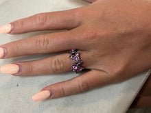 Load image into Gallery viewer, Get Your Glitter On Pink Skinny Band Ring