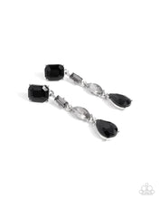Load image into Gallery viewer, Cascading Class Black Earrings