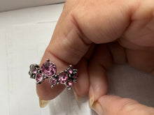 Load image into Gallery viewer, Get Your Glitter On Pink Skinny Band Ring