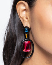 Load image into Gallery viewer, Dipped in Dazzle Black Earrings
