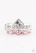 Load image into Gallery viewer, Gone With the Glitter Pink Skinny Band Ring