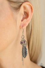 Load image into Gallery viewer, Western Whimsicality Purple Earrings