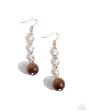 Load image into Gallery viewer, Classy Cadence Brown Earrings