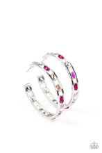 Load image into Gallery viewer, The Gem Fairy Pink Hoop Earrings