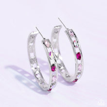Load image into Gallery viewer, The Gem Fairy Pink Hoop Earrings
