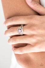 Load image into Gallery viewer, No Heart Strings Attached Pink Skinny Band Ring