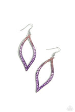 Load image into Gallery viewer, Admirable Asymmetry Purple Earrings