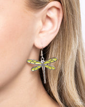 Load image into Gallery viewer, Dragonfly Descent Green Earrings