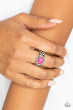 Load image into Gallery viewer, Set In Stone Pink Skinny Band Ring