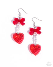 Load image into Gallery viewer, Feminine Freefall Red Earrings
